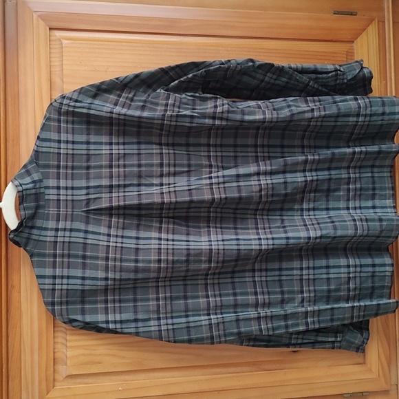 ESKANDAR Plaid Blouse Cotton Sz 0 Mandarin Collar - Picture 5 of 9